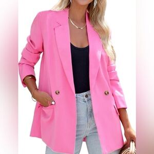 ARTFREE BARBIE PINK BLAZER